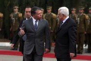 King Abdullah of Jordan with Palestinian Authority President Mahmoud Abbas