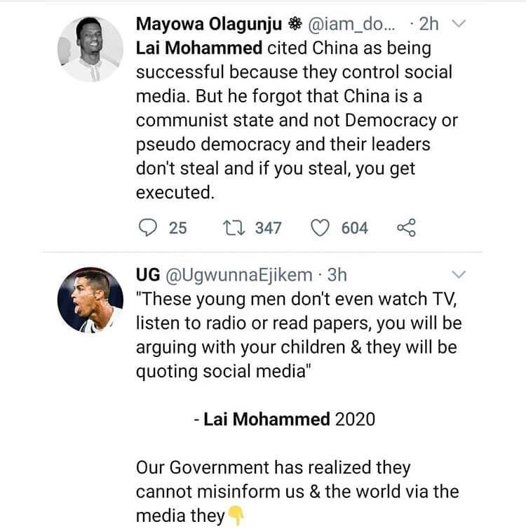 Nigerians react to Lai Mohammed