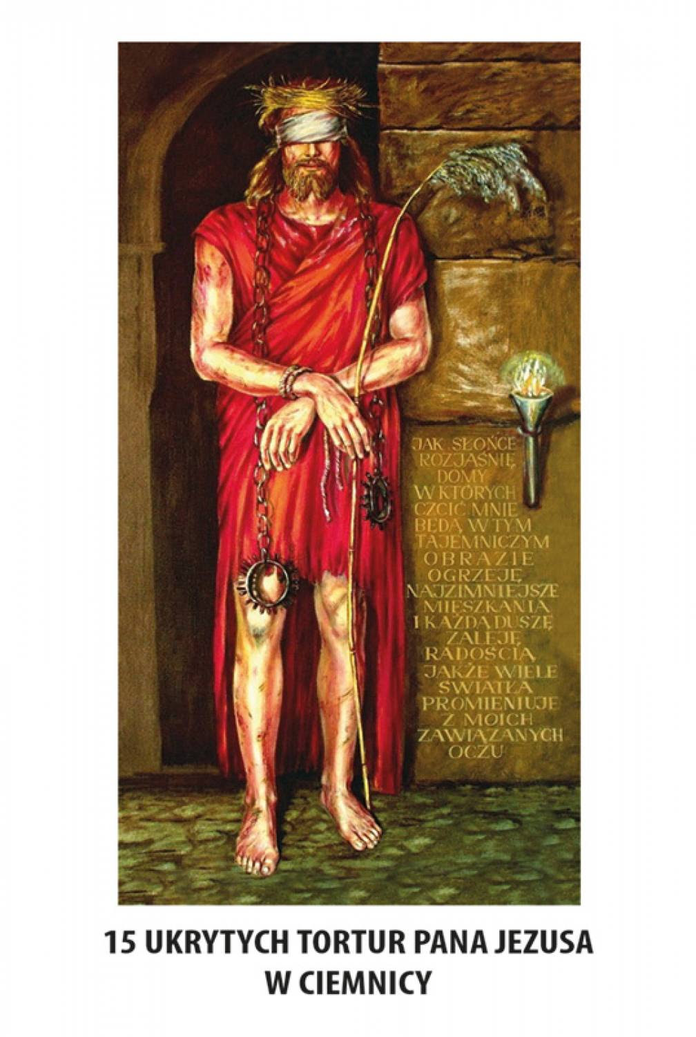 Folderek - 15 ukrytych tortur Pana Jezusa w ciemnicy (25 szt.) - Książki,  Karnety modlitewne, Folderki -