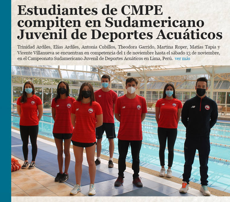 Estudiantes de CMPE compiten en Sudamericano Juvenil de Deportes Acuáticos