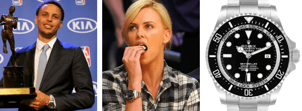 Rolex Deepsea 44 on Steph Curry and Charlize Theron