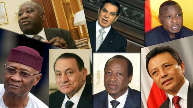 présidents déchus africains