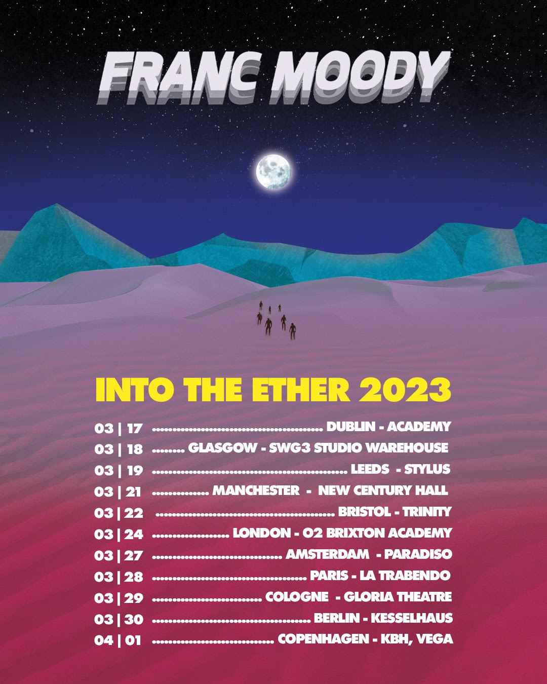 Franc Moody confirm European headline tour • WithGuitars