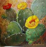 Cacti in Bloom Framed - Posted on Sunday, December 14, 2014 by Barbara Haviland