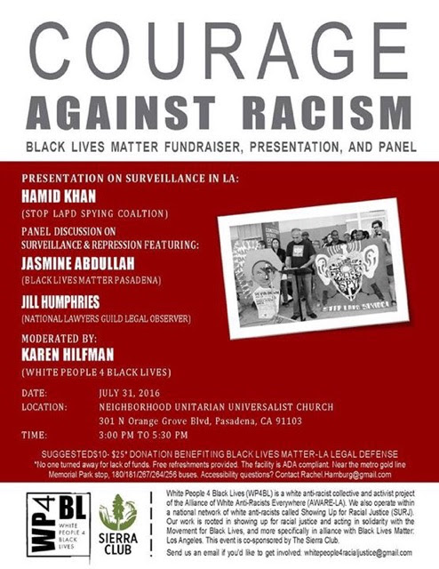 Courage Against Racism Gathering in Pasadena, Sunday, July 31 | Sierra ...