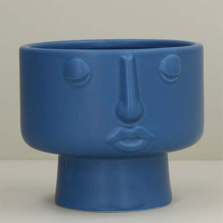 Royal blue ceramic ornament