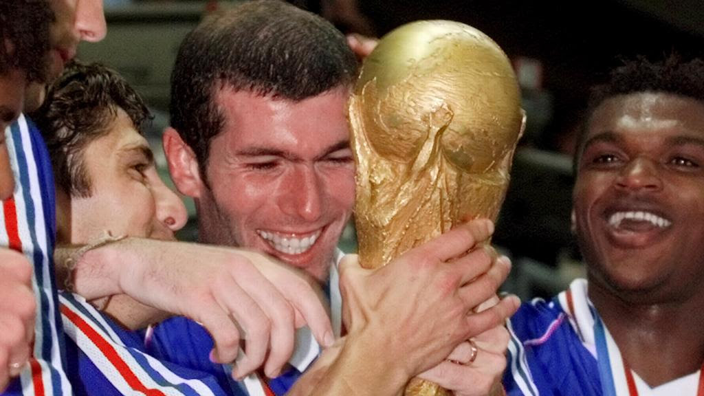 Zinedine Zidane would go on to win the World Cup with France.