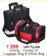 Amiraj - Combo Of Luggage Bag & Office Bag