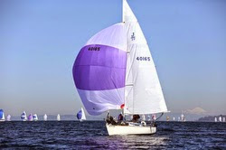 J/27 sailing off Seattle