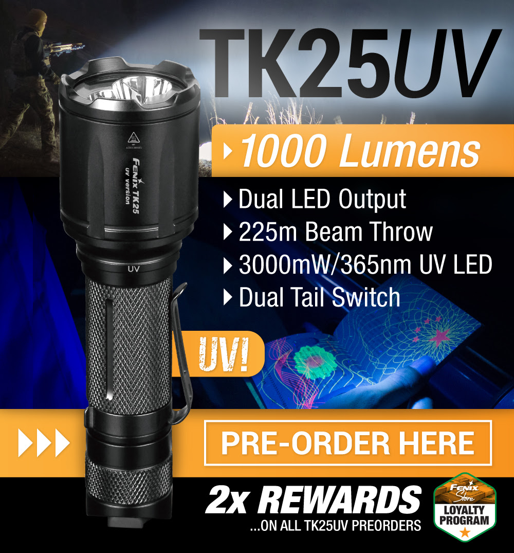 Fenix TK25UV LED Flashlight Fenix TK25UV LED Flashlight