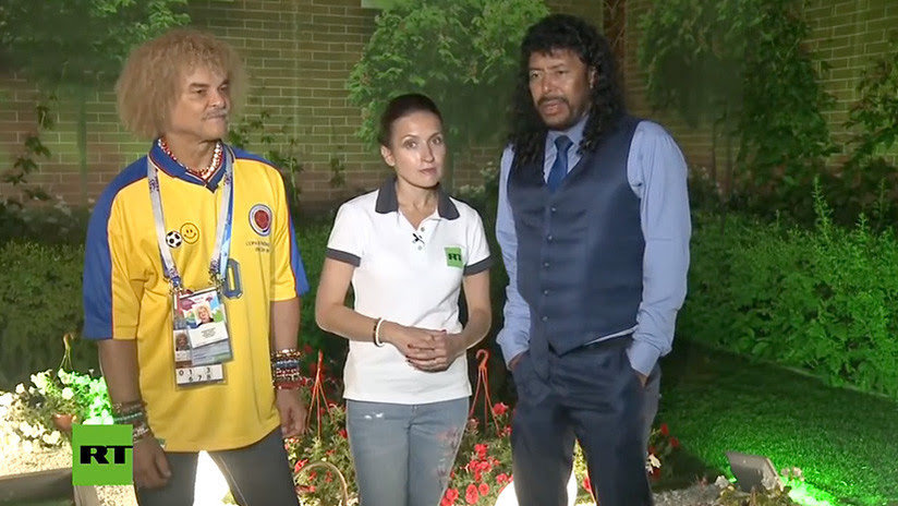 Higuita y 'El Pibe' charlan con RT tras el triunfo colombiano: 
