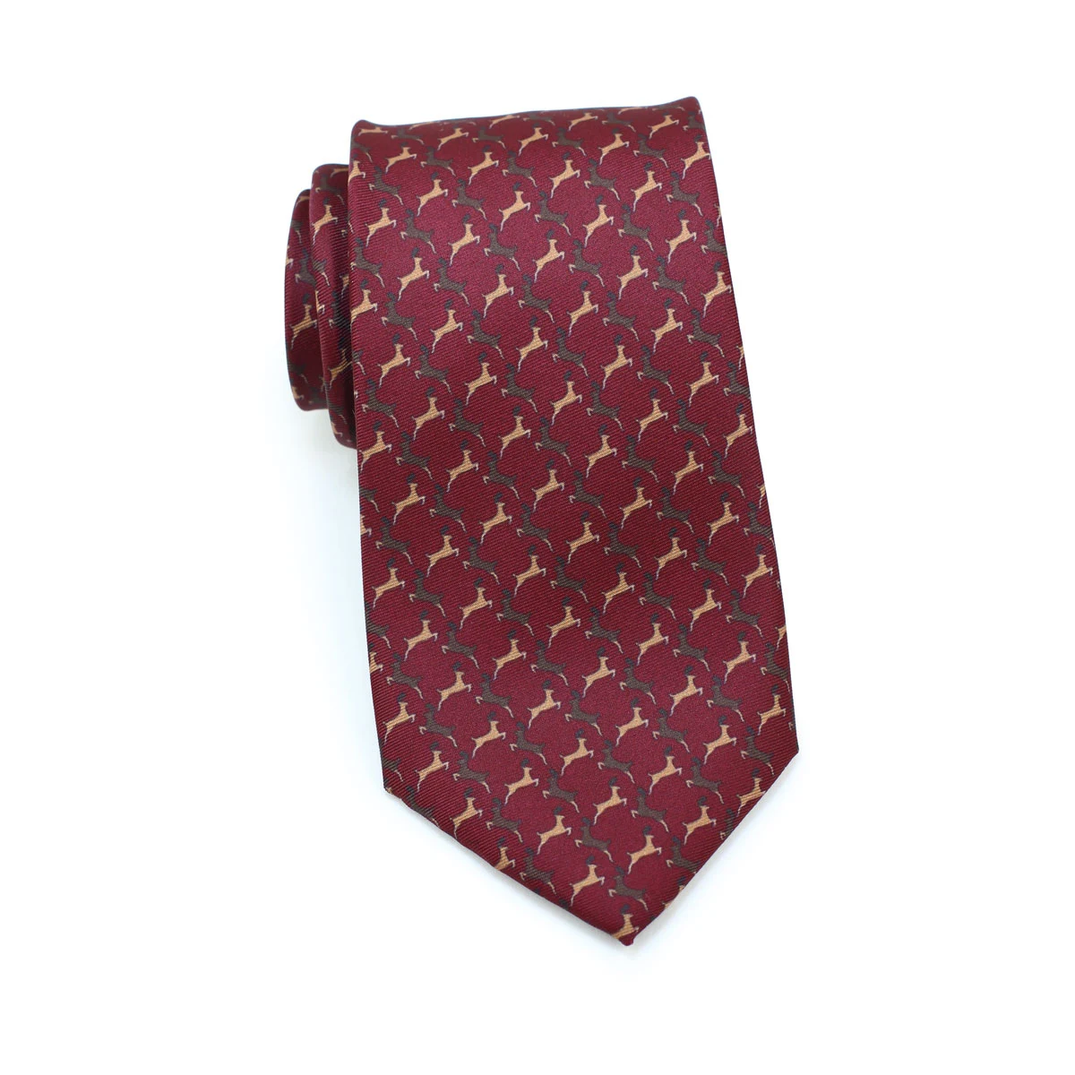 Christmas neck tie in cherry red