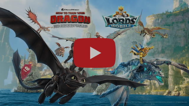 Lords Mobile recebe conteúdo do filme Como Treinar o seu Dragão 3