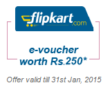 Flipkart e-voucher worth Rs...