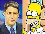 Bonner compara telespectador médio com Homer Simpson