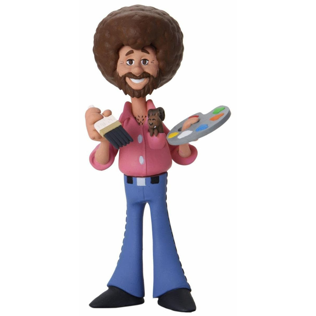 Image of Bob Ross – 6” Scale Action Figure – Toony Classics Bob Ross with Peapod - AUGUST 2020