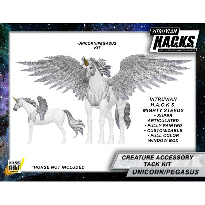 Image of Vitruvian H.A.C.K.S. Mighty Steeds - Bright Pegasus and Unicorn Creature Kit