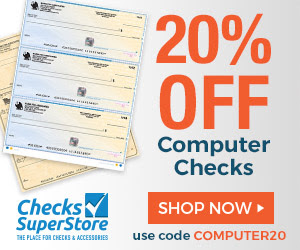 Save 20% off Designer Checks!