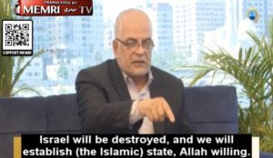Prof: Israel will be destroyed, we will establish Islamic state, Allah will allow some Jews to escape annihilation