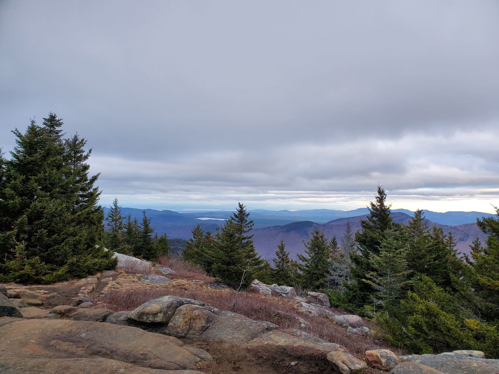 View from summit of Adirondack Mountain