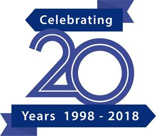 20 year celebration logo