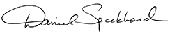 Ambassador Daniel V. Speckhard signature