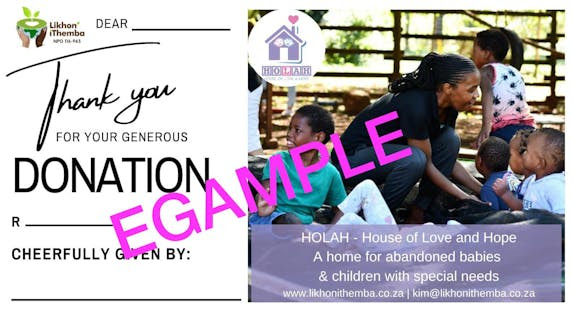 How to support HOLAH this festive season! - Likhon iThemba