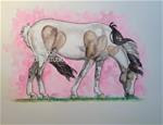 GRAZING VALENTINES PAINT HORSE  Draw 31 - Posted on Sunday, February 1, 2015 by Sheri Cook