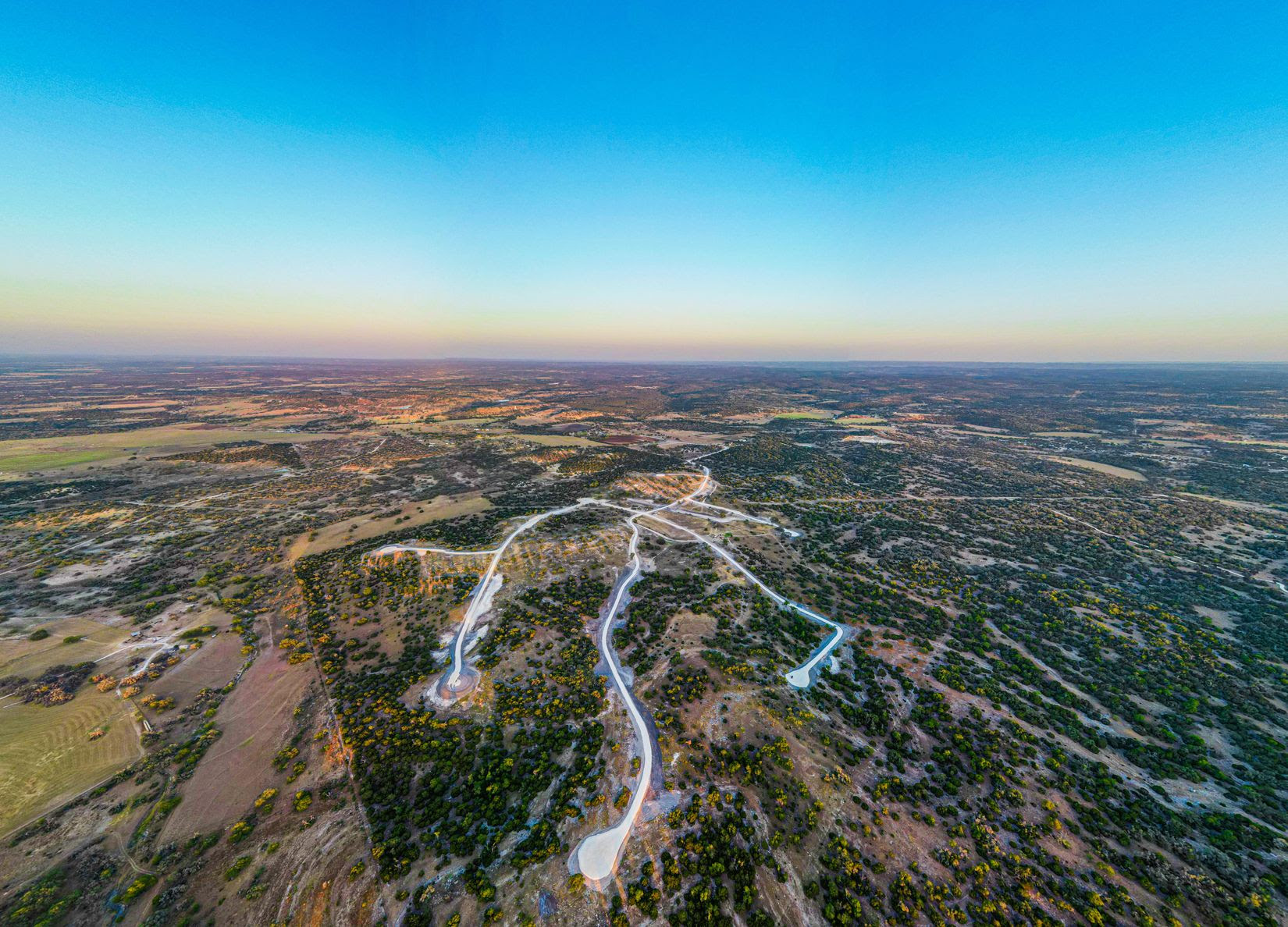 Arial View of a Oakwater Ranch Development in Texas