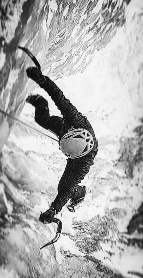 Jackie Head ice climbing