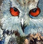 Up close - Original Palette Knife Bird Portrait - Posted on Monday, February 23, 2015 by Nithya Swaminathan