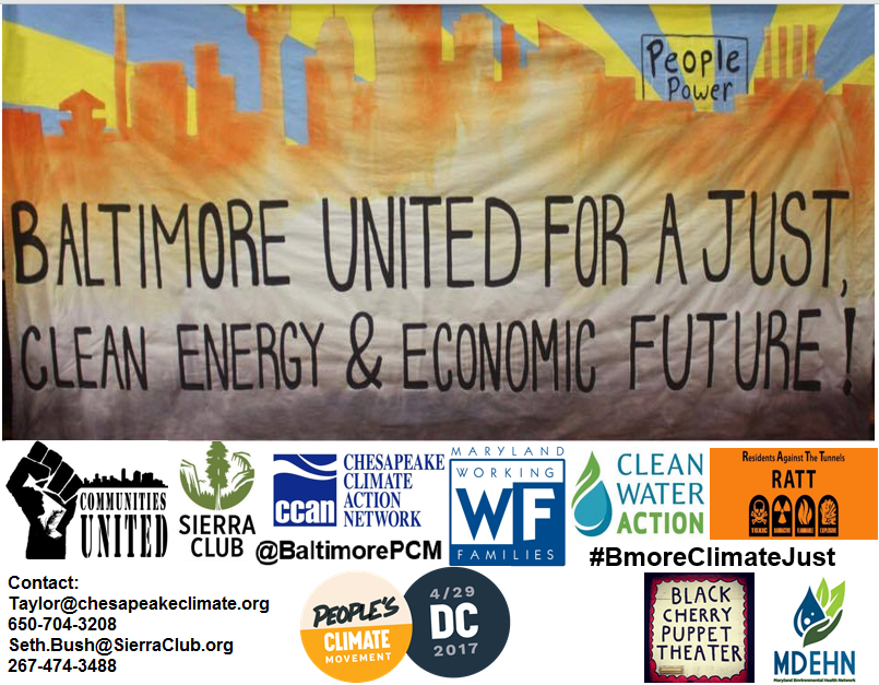 New partners came together in Baltimore and across Maryland to plan for the Climate March.