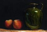 Peaches with Provencal jug - Posted on Friday, February 6, 2015 by Peter J Sandford