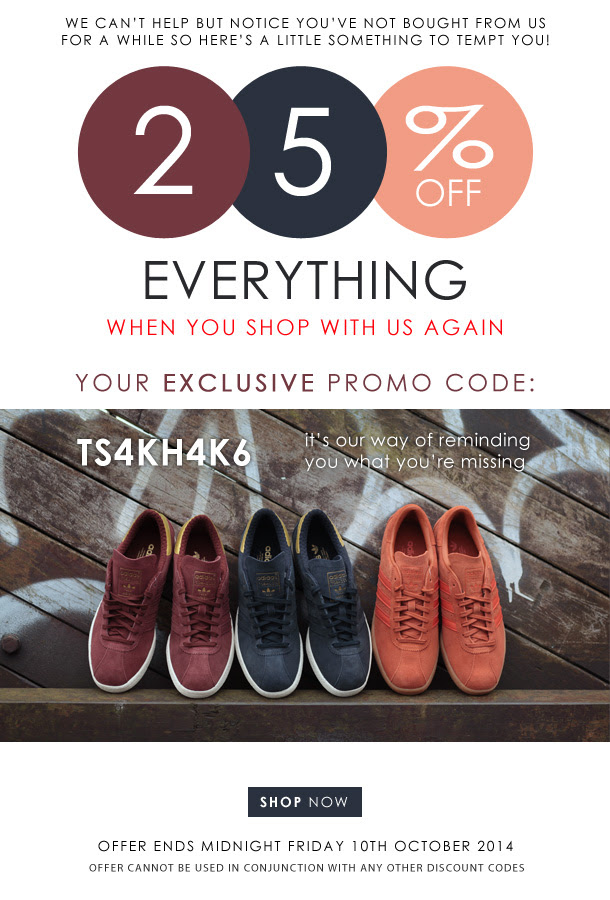 Get 25% off everything using the code TS4KH4K6