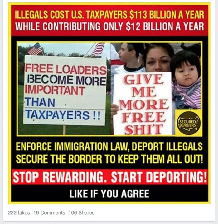 A Russia-linked account called Secured Borders altered Randi Romo's photo and posted it on Facebook... A Russia-linked account called Secured Borders altered Randi Romo's photo and posted it on Facebook with anti-immigration text.