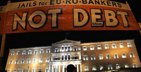 Manifestación contra la austeridad en la plaza Syntagma. REUTERS