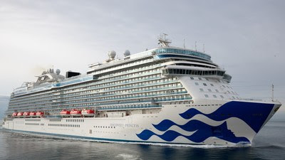The newest cruise ship in the Princess Cruises fleet – Discovery Princess – is delivered during an official handover at the Fincantieri Shipyard.