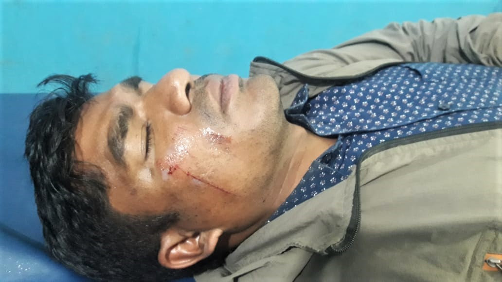  Pastor Dhurba Kumar Pariyar after motorcyclists attacked him in Sarlahi District, Nepal. (Morning Star News)