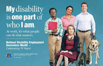 2015 NDEAM Image: My disability is one part of who I am.