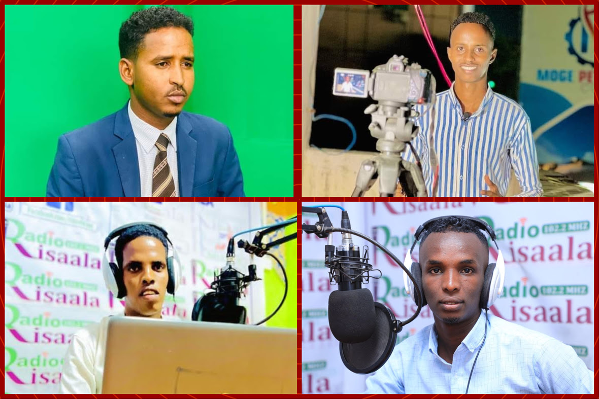 4 journos detained in Mogadishu on Sunday 16 April 2023