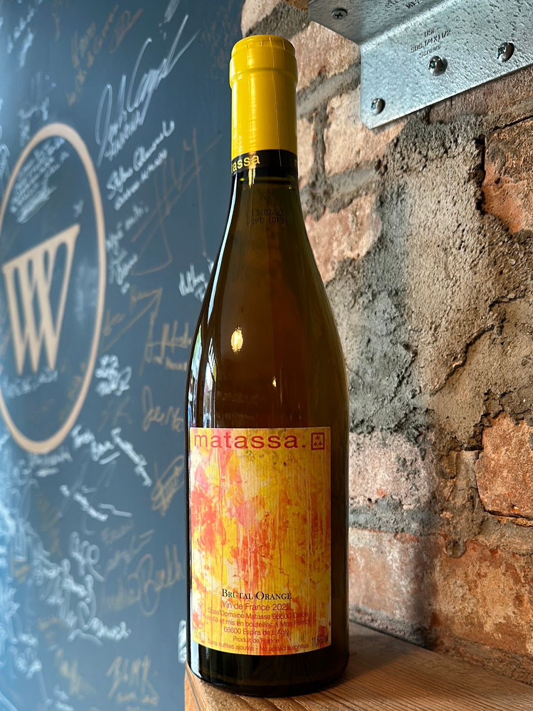 Image of Matassa Blanc 'Brutal' Orange Macabeu  2022 [2 bottles max per customer]