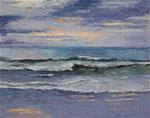 Evening Waves - Posted on Saturday, January 31, 2015 by Carol Pighin