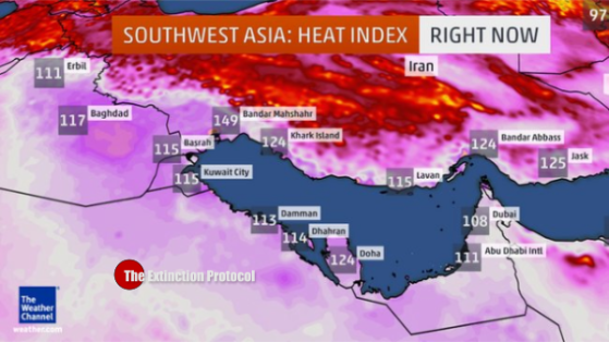 Iran city hits suffocating heat index of 165 degrees, near world record Iran-heat-index