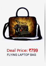 Flying Colors Type writer Laptop Bag