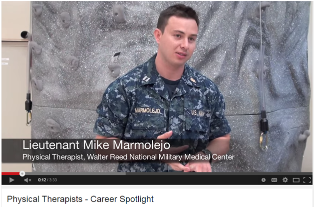 Lt. Mike Marmolejo, Physical Therapist, Walter Reed National Military Medical Center