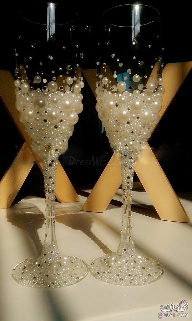 كاسات كريستال للافراح,كاسات شربات للزفاف 2014,كاسات تقديم المشروبات للعروسين 3dlat.com_13958610833