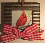 Cardinal in the Pines 2 Ornament - Posted on Monday, December 15, 2014 by Ruth Stewart