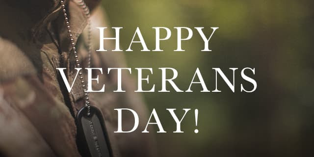 Happy Veteran's Day!