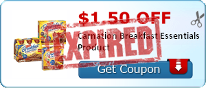 $1.50 off Carnation Breakfast Essentials Product