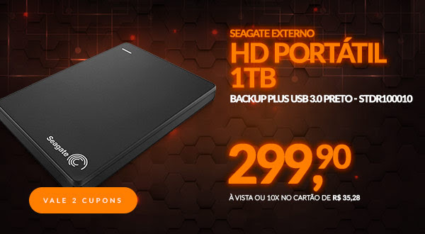 HD Seagate Externo Portátil Backup Plus USB 